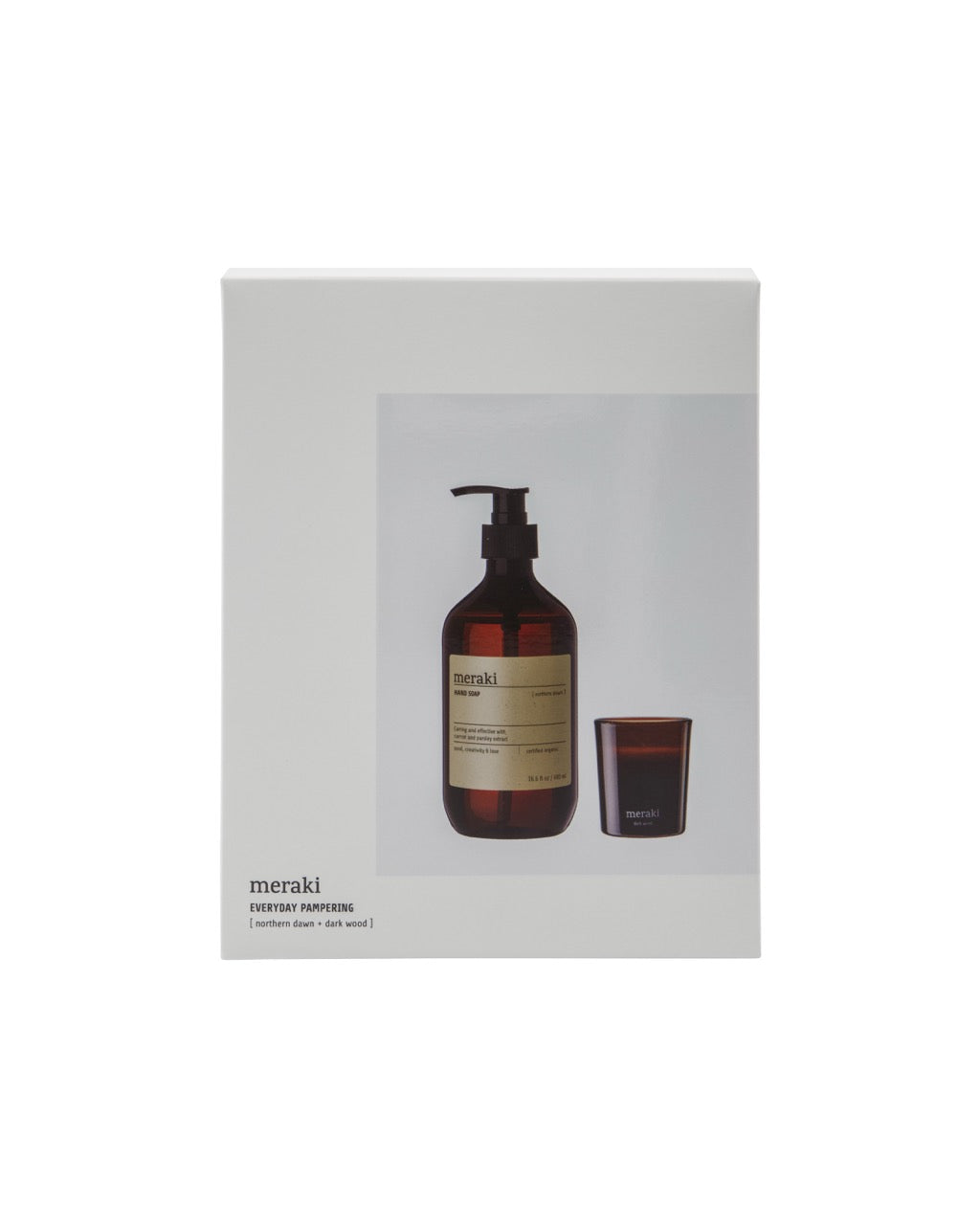 Geschenkbox, Northern Dawn Handseife + Dark Wood Duftkerze, 490 ml | 60 g