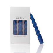 Spiral Stabkerzen 3er Set Navy