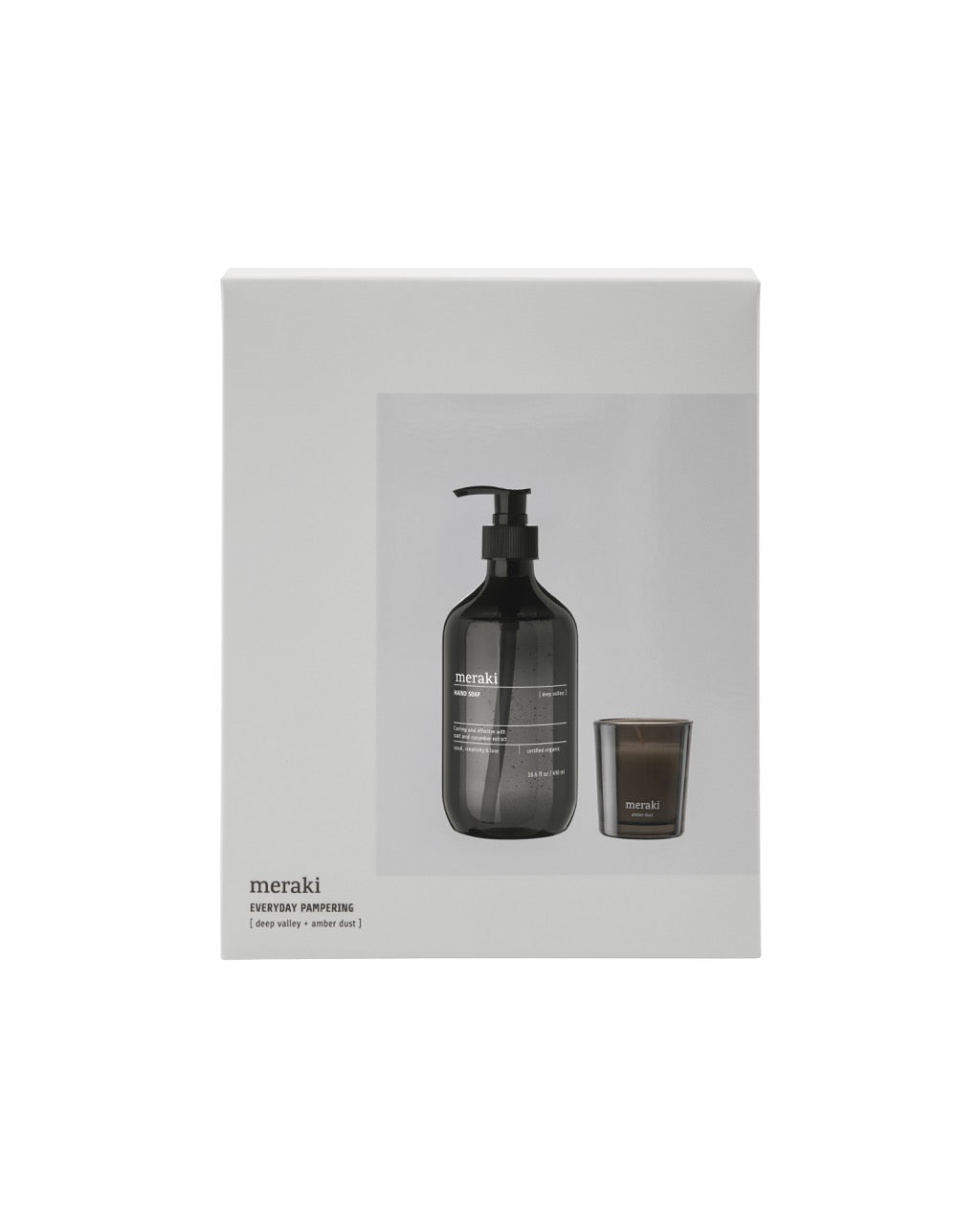 gift box with handsoap and candle