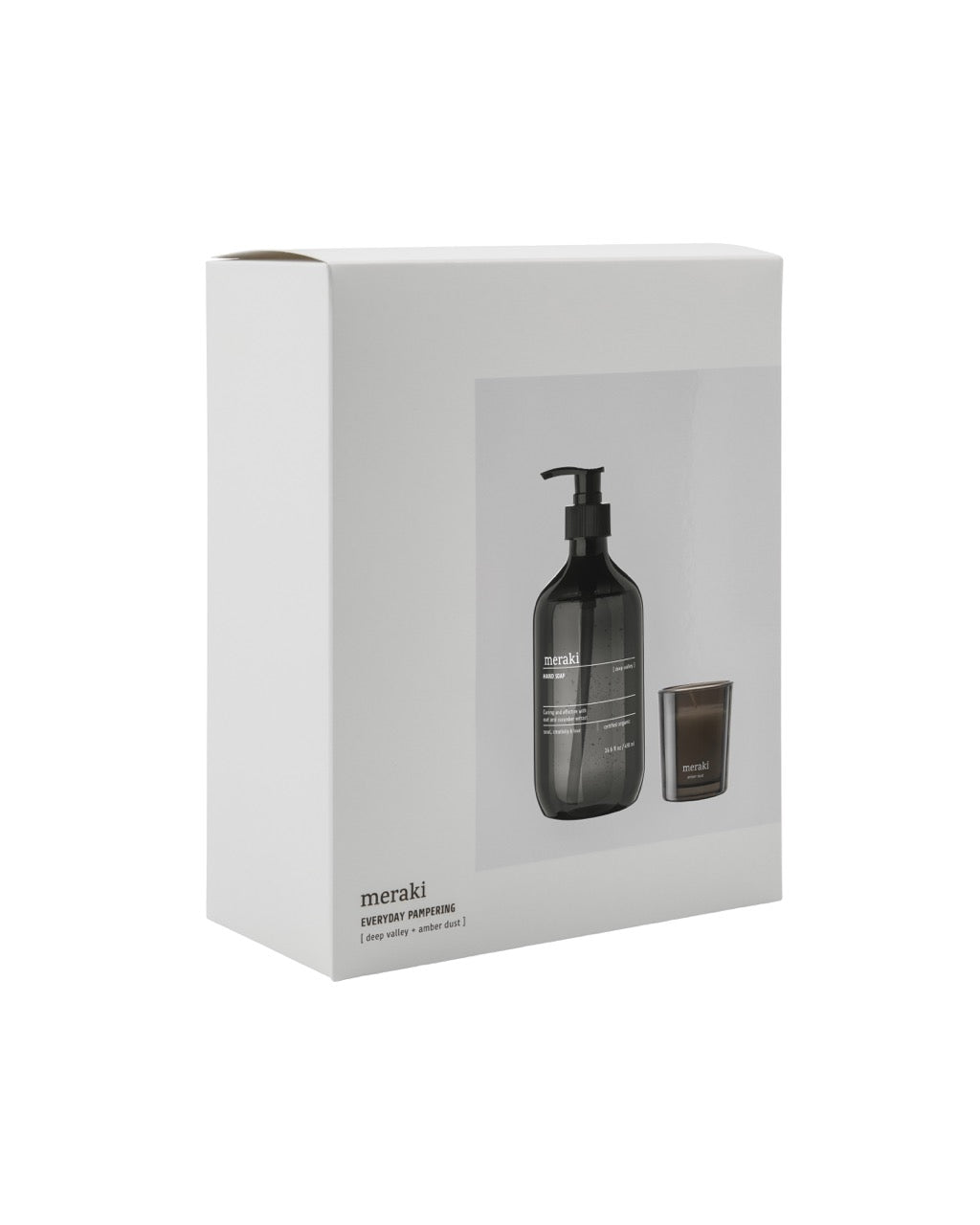 gift box with handsoap and candle