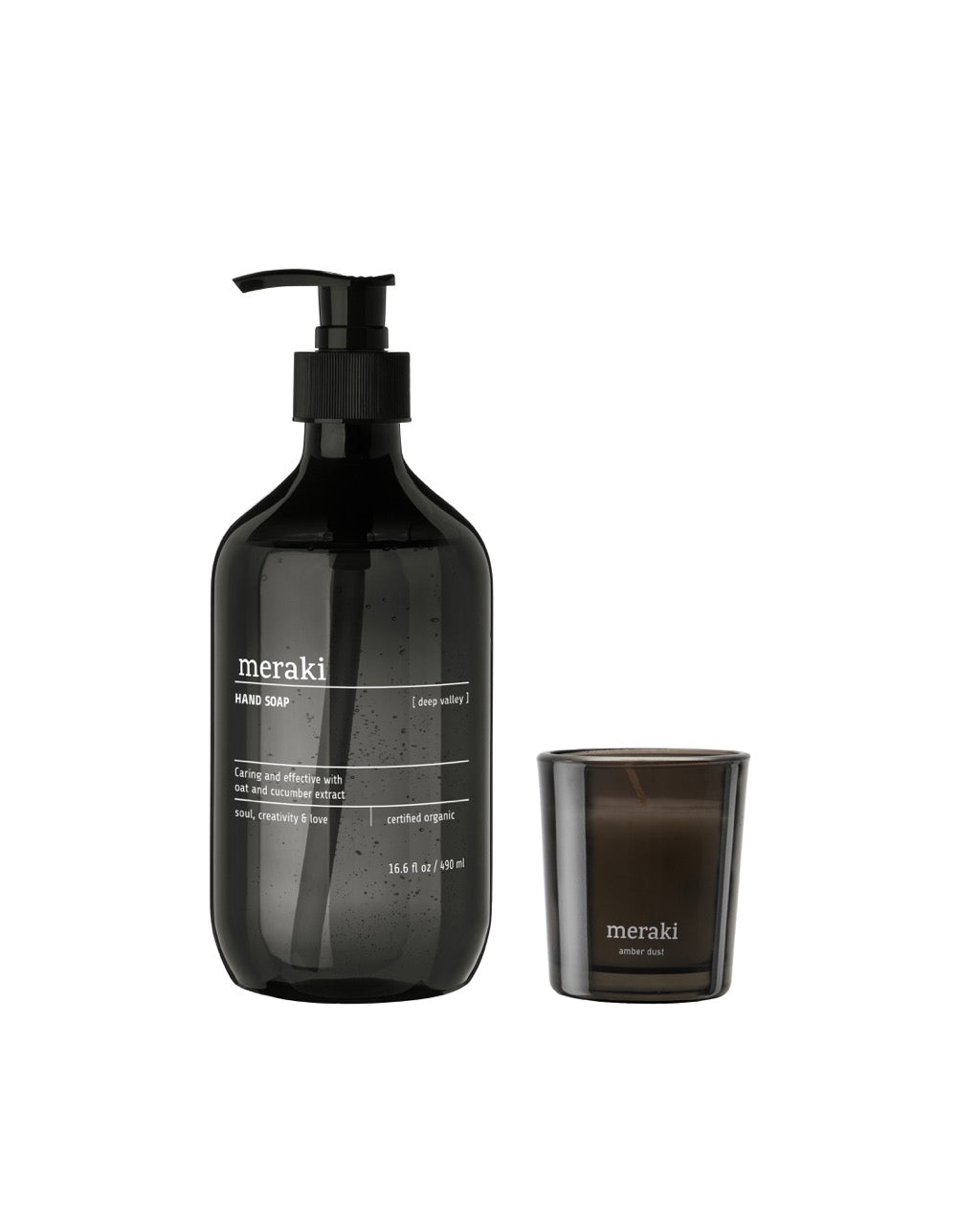 gift box with handsoap and candle